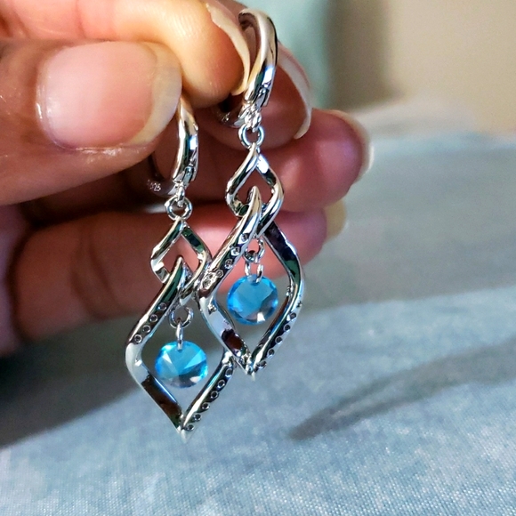 Silver Plated Earrings - Picture 1 of 3